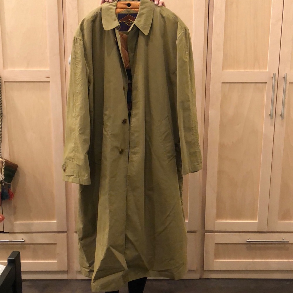 rare Men’s baracuta two layer trench coat